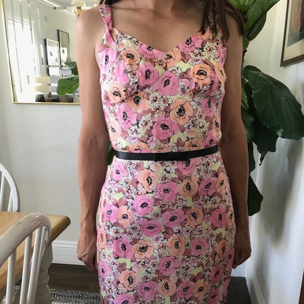 Vintage (2000s) floral bias cut dress